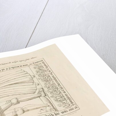 Standon Church - Tomb of Francis Rose: pen drawing by John Robert Fernyhough