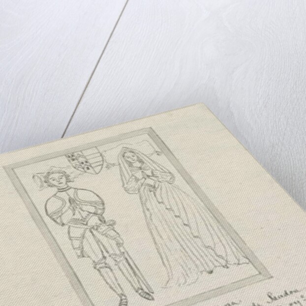 Sandon Church - Tomb of Hugh Erdeswicke and Elizabeth [Harcourt] by School English