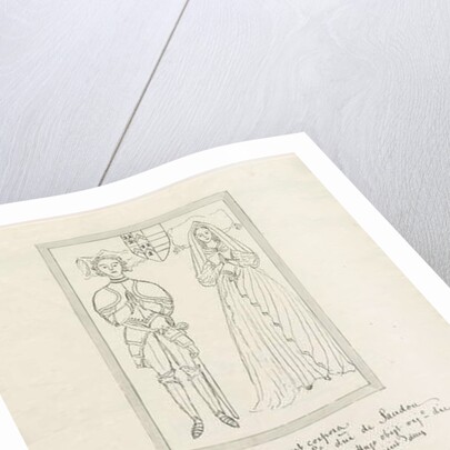 Sandon Church - Tomb of Hugh Erdeswicke and Elizabeth [Harcourt] by School English