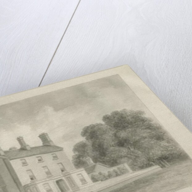 Standon - Rectory of Reverend Joseph Salt: sepia drawing, 1847 by John Buckler