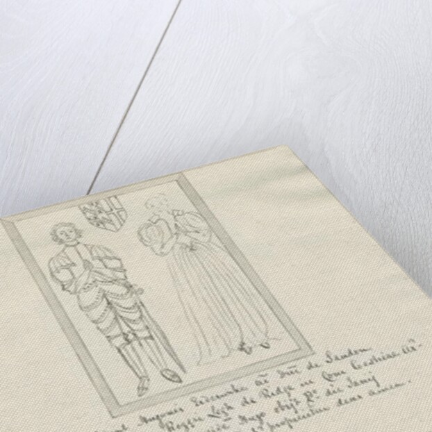 Sandon Church - Tomb of Hugh Erdeswicke and Mary [Legh] by School English