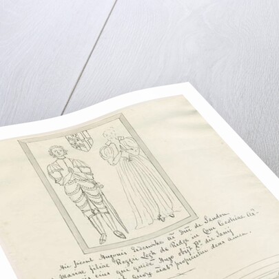 Sandon Church - Tomb of Hugh Erdeswicke and Mary [Legh] by School English