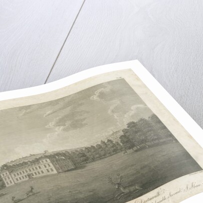 Sandwell Park - Hall: engraving by Stebbing Shaw