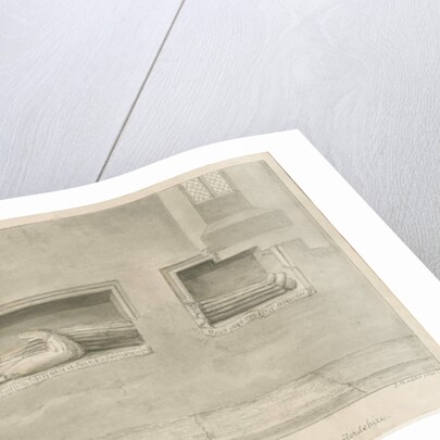 Standon Church - Wall Tomb [to Nicholas Hyde] by John Buckler