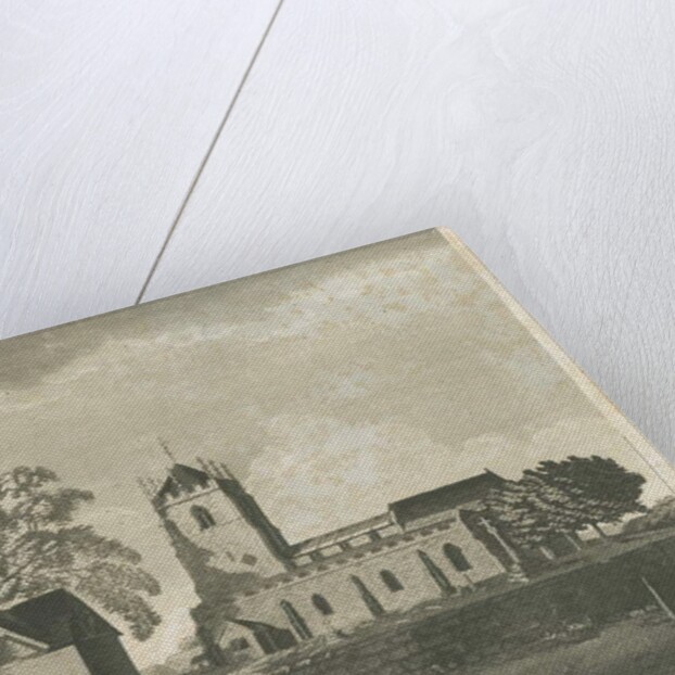 Pattingham Church: aquatint engraving, 1796 by School English
