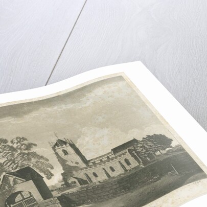 Pattingham Church: aquatint engraving, 1796 by School English