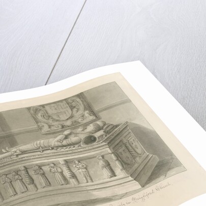 Seighford Church - Tomb of William and Mercy Bowyer by John Buckler