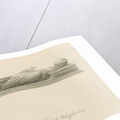 Shareshill Church - Monumental effigy [Cassandra Swynnerton] by John Buckler