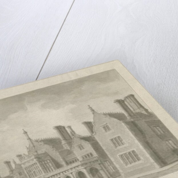 Stoke-upon-Trent - Railway Station: sepia drawing, 1848 by George Buckler