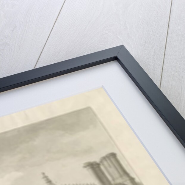 Stoke-upon-Trent - Railway Station: sepia drawing, 1848 by George Buckler