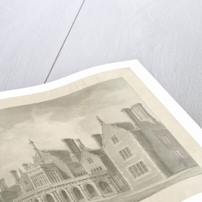 Stoke-upon-Trent - Railway Station: sepia drawing, 1848 by George Buckler