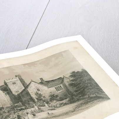 Throwley Hall: lithotint, nd [c 1845] by Henry Lark Pratt