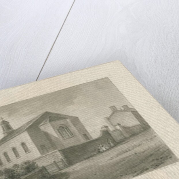 Thursfield Chapel: sepia wash drawing, 1847 by John Buckler