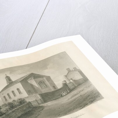 Thursfield Chapel: sepia wash drawing, 1847 by John Buckler