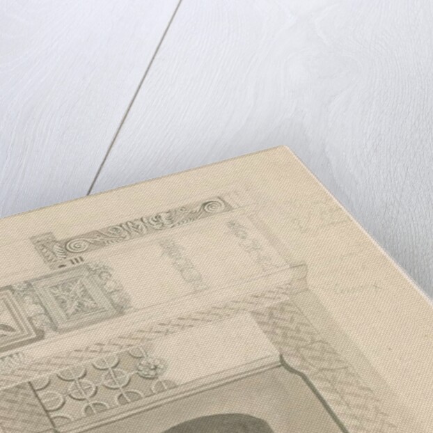 Tittensor - Chimney Piece in Manor House: pencil and wash drawing, Sep 1832 by School English