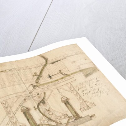 Wednesbury - A Tilt Engine: pen and ink drawing, nd [c 1710] by School English