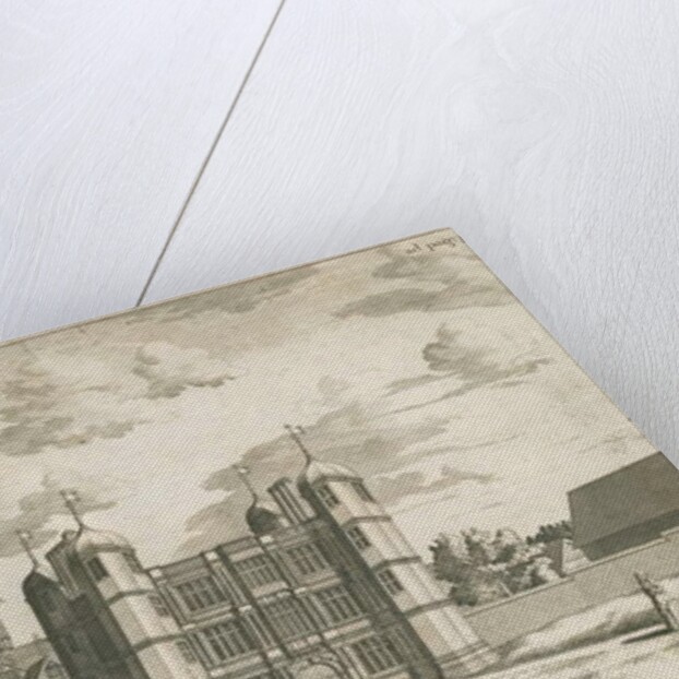 Tixall Hall and Gatehouse: copper-plate engraving, nd [1686] by Michael Burghers