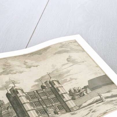 Tixall Hall and Gatehouse: copper-plate engraving, nd [1686] by Michael Burghers