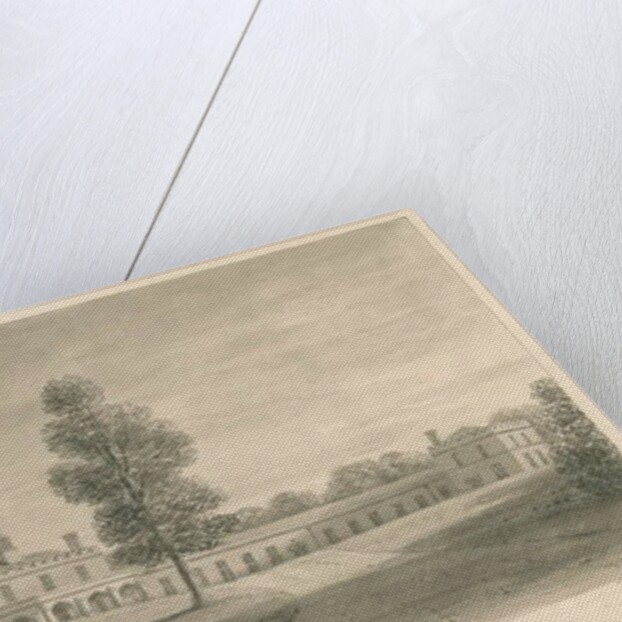 Tixall Hall - Stables, 1841 by John Buckler