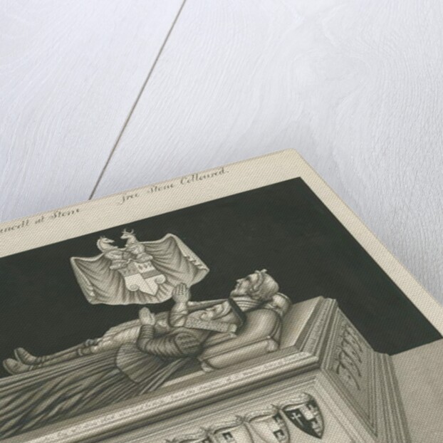 Stone - Tomb of William Crompton: sepia drawing, nd [19th cent] by John Robert Fernyhough