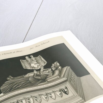 Stone - Tomb of William Crompton: sepia drawing, nd [19th cent] by John Robert Fernyhough