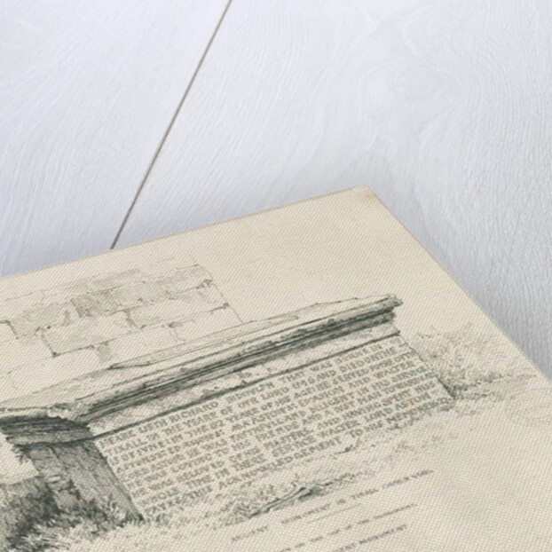 Tixall Church Yard - Table Tomb by Thomas Peploe Wood