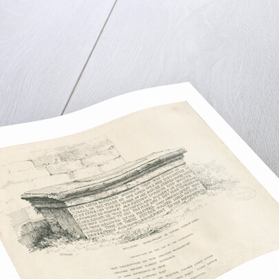 Tixall Church Yard - Table Tomb by Thomas Peploe Wood