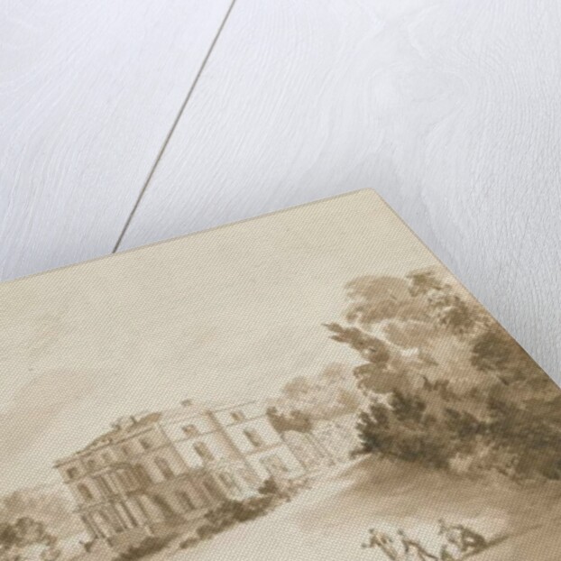 Sedgley - The Ellowes: sepia wash drawing, 1844 by Henry James Noyes