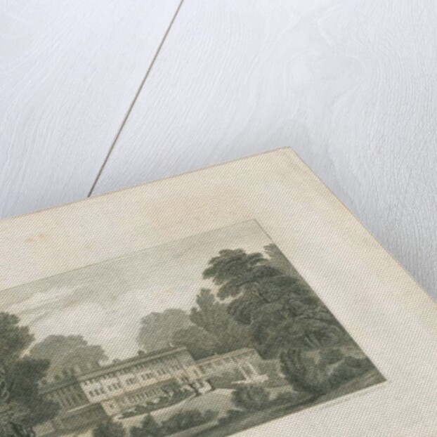 Trentham Hall: engraving by Frederick Calvert