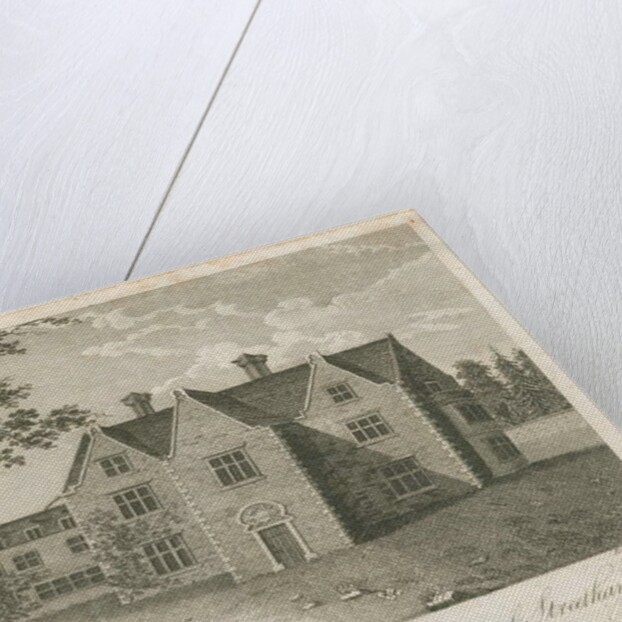 Streethay Hall: engraving by Stebbing Shaw