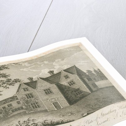 Streethay Hall: engraving by Stebbing Shaw