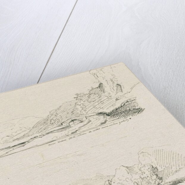 Wetton Mill: pen and ink drawing by Thomas Peploe Wood