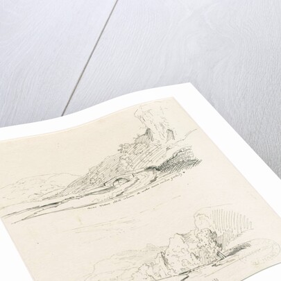 Wetton Mill: pen and ink drawing by Thomas Peploe Wood