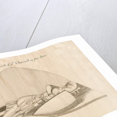 Swynnerton Church - Effigy: pen and ink drawing, nd [19th cent] by John Robert Fernyhough