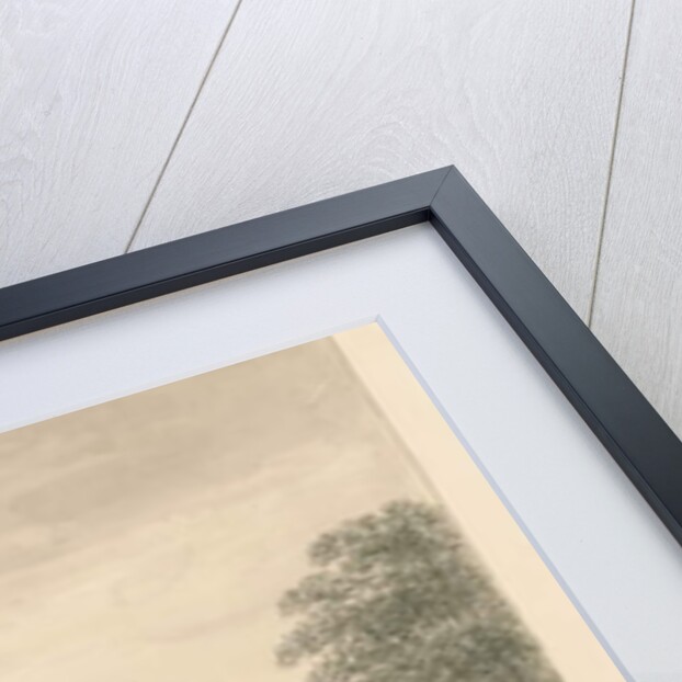 Whittington Hall: sepia drawing, 1838 by John Buckler