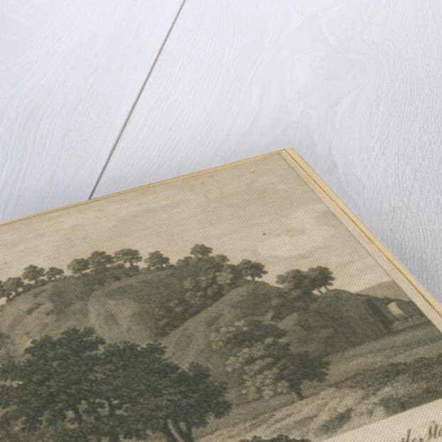 Talke - Hare-castle: engraving by School English