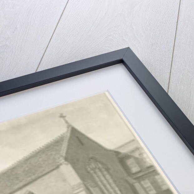 Trentham - New Church: sepia drawing, 1844 by John Buckler