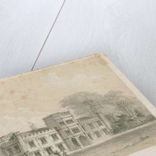 Wolseley Hall: steel engraving, nd [c 1830] by Louis Haghe
