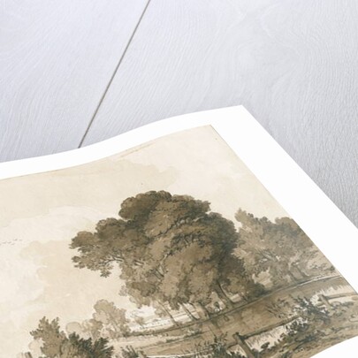 Great Haywood - Floodgates on the River Trent by Thomas Peploe Wood