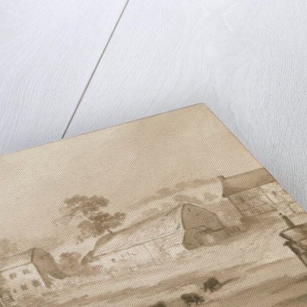 Trysull Mill: sepia wash drawing, 1844 by Henry James Noyes