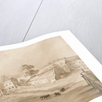 Trysull Mill: sepia wash drawing, 1844 by Henry James Noyes