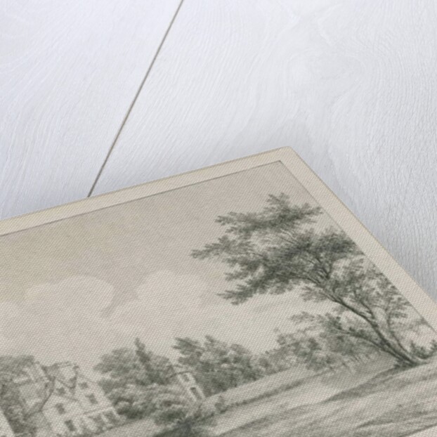 Tamworth - The Moat House: zincograph by Etienne Bruno Hamel