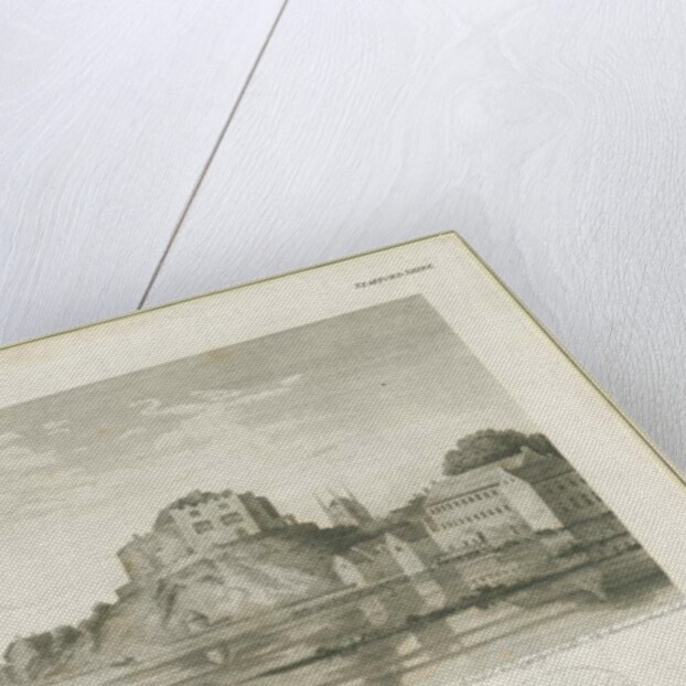 Tamworth Castle: engraving, nd [c 1798] by John Walker