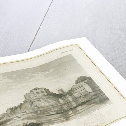 Tamworth Castle: engraving, nd [c 1798] by John Walker