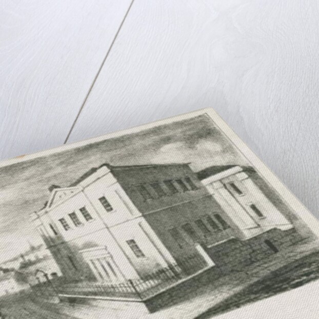 Wolstanton - 'Wesley Place, Tunstall': lithograph by School English