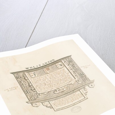 Wolstanton Church - Wall Monument to William Yonge of Caynton by School English