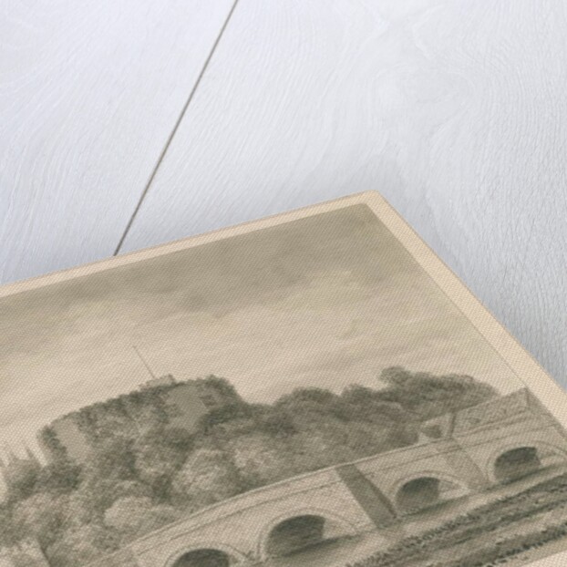 Tamworth Castle and Bridge by John Buckler