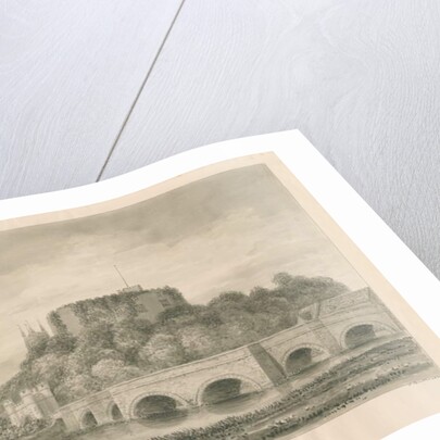 Tamworth Castle and Bridge by John Buckler