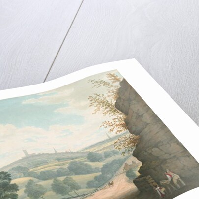 Wolverhampton - Distant view from Tettenhall: water colour painting, 1837 by Robert Noyes