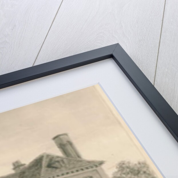 Wolverhampton - The Deanery House: sepia drawing, 1837 by John Buckler